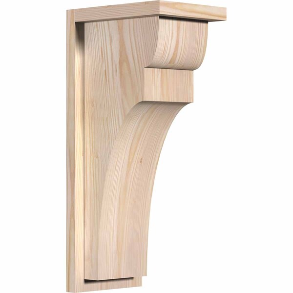 Ekena Millwork Yorktown Smooth Corbel w/Backplate, Douglas Fir, 7 1/2"W x 10"D x 22"H COR08X10X22YOR01SDF - main